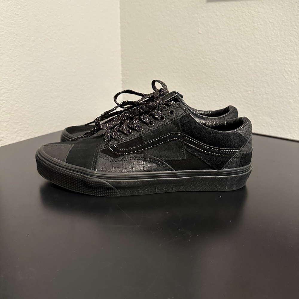 Vans Old Skool Patchwork Black Men Unisex Lifesstyle … - Gem